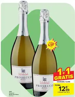 Carrefour Italië Prosecco Borgo San Pietro aanbieding