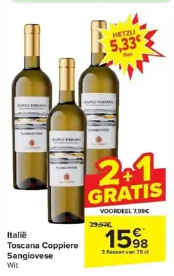 Carrefour Italië Toscana Coppiere Sangiovese aanbieding