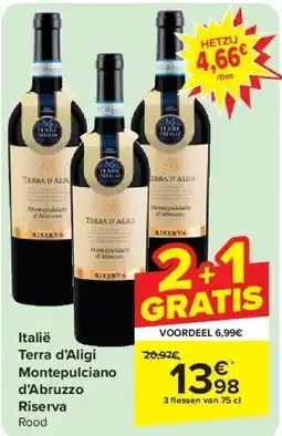 Italië Terra d’Aligi Montepulciano d’Abruzzo Riserva