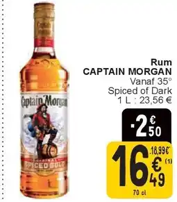 Cora Rum CAPTAIN MORGAN aanbieding