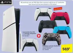 Carrefour Console Slim Disc PS5 + 1 controller inbegrepen aanbieding
