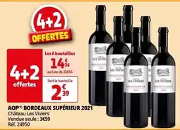 Auchan AOP(1) BORDEAUX SUPÉRIEUR 2021 aanbieding