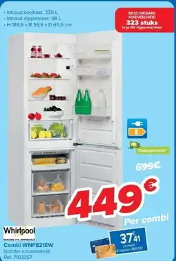 Carrefour Combi WNF821EW aanbieding