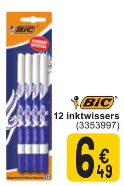 Cora BIC 12 inktwissers aanbieding