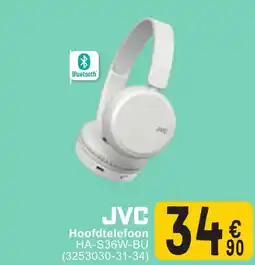 Cora JVC Hoofdtelefoon HA-S36W-BU aanbieding