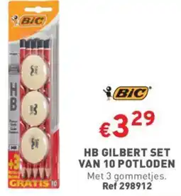 Trafic BIC HB GILBERT SET VAN 10 POTLODEN aanbieding
