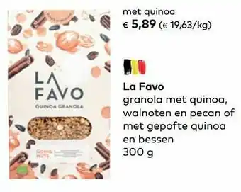 La favo granola met quinoa