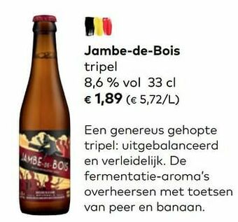 Bio Planet Jambe-de-bois tripel aanbieding