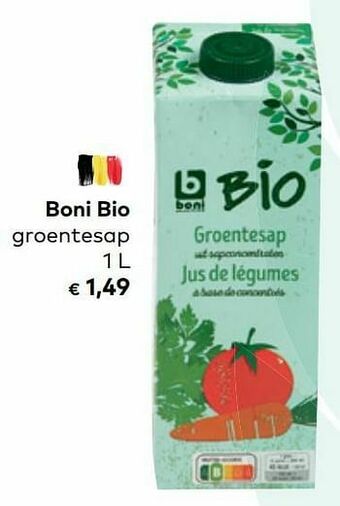 Bio Planet Boni bio groentesap aanbieding