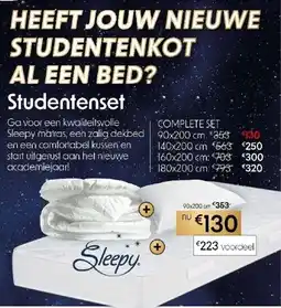 HEEFT JOUW NIEUWE STUDENTENKOT AL EEN BED