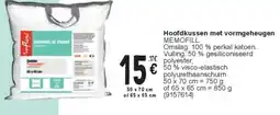 Cora Hoofdkussen met vormgeheugen aanbieding