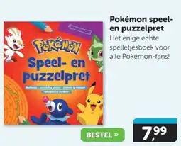 Boekenvoordeel Pokémon speel en puzzelpret aanbieding
