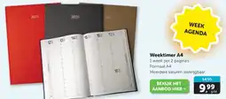 Boekenvoordeel Weektimer A4 aanbieding