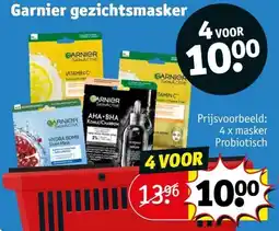 Kruidvat Garnier gezichtsmasker aanbieding