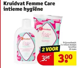 Kruidvat Kruidvat Femme Care intieme hygiëne aanbieding