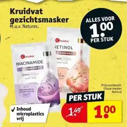 Kruidvat Kruidvat gezichtsmasker aanbieding