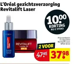 Kruidvat L’Oréal gezichtsverzorging Revitalift Laser aanbieding