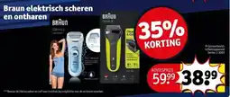 Kruidvat Braun elektrisch scheren en ontharen aanbieding