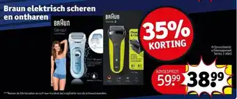 Kruidvat Braun elektrisch scheren en ontharen aanbieding