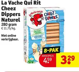 Kruidvat La Vache Qui Rit Cheez Dippers Naturel aanbieding