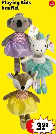 Kruidvat Playing Kids knuffel aanbieding