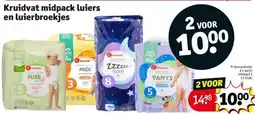 Kruidvat Kruidvat midpack luiers en luierbroekjes aanbieding