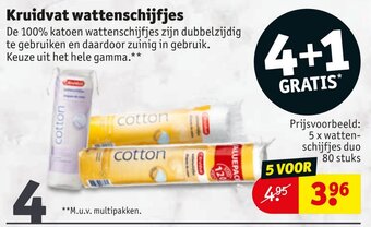 Kruidvat Kruidvat wattenschijfjes aanbieding