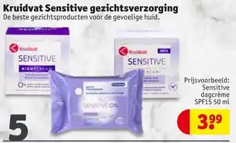 Kruidvat Kruidvat Sensitive gezichtsverzorging aanbieding