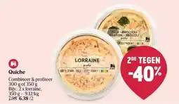 Delhaize Quiche aanbieding