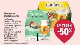 Delhaize Bier met of zonder alcohol aanbieding