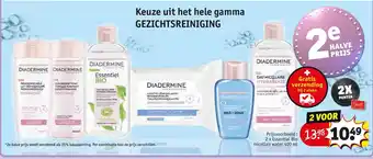 Kruidvat Diadermine 2 x Essential Bio micellair water 400ml aanbieding
