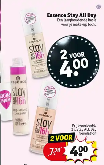 Kruidvat Essence Stay All Day aanbieding
