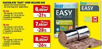 Hubo Dakisolatie easy voor hellend dak aanbieding
