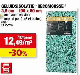 Hubo Geluidsisolatie recomousse aanbieding