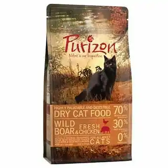 Zooplus 6,5kg Adult Wild Zwijn & Kip Purizon Kattenvoer aanbieding
