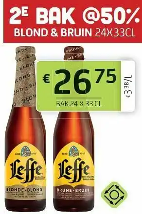 Leffe 2e bak @50% blond + bruin