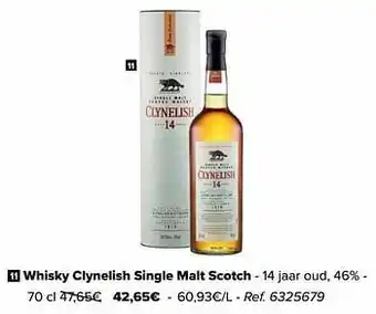 Carrefour Whisky clynelish single malt scotch aanbieding