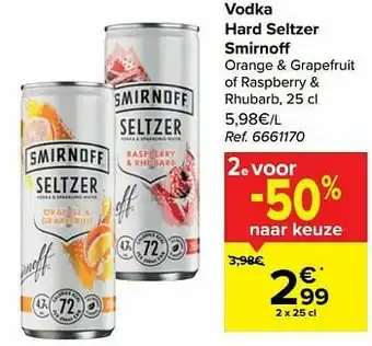 Vodka hard seltzer smirnoff