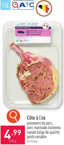 ALDI Côte à l'os 350g aanbieding