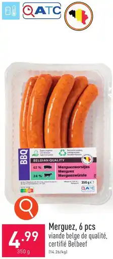ALDI Merguez, 6 pcs. 350g aanbieding