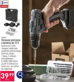 ALDI FERREX Visseuse-perceuse à batterie de 12 V aanbieding