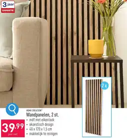 ALDI HOME CREATION Wandpanelen, 2 st. aanbieding