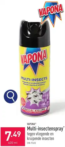 ALDI VAPONA Multi-insectenspray 400ml aanbieding