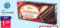 ALDI CHÂTEAU Pure chocolade 2 x 200g aanbieding