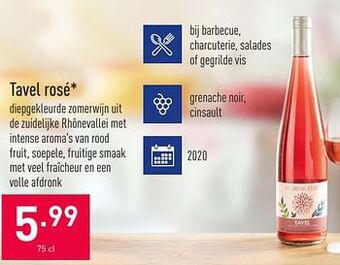 ALDI Tavel rosé aanbieding