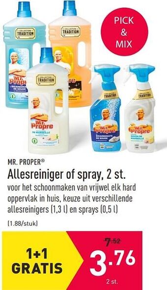 ALDI Allesreiniger of spray aanbieding