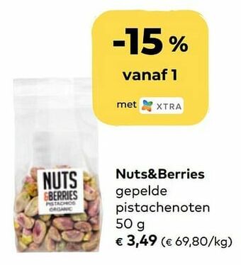 Nuts+berries gepelde pistachenoten