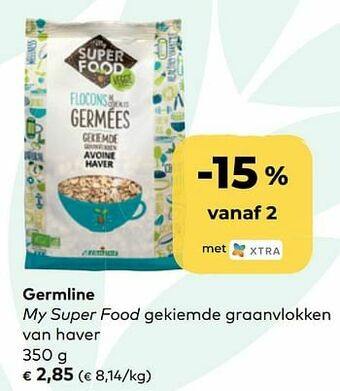 Bio Planet Germline my super food gekiemde graanvlokken van haver aanbieding