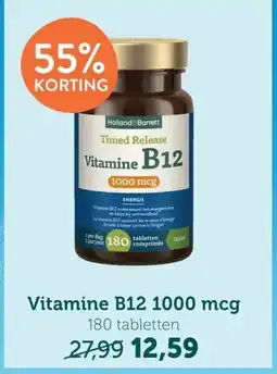 Holland & Barrett Vitamine B12 1000 mcg aanbieding