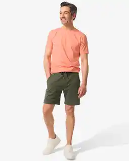 HEMA HEMA Heren Sweatshort Groen (groen) aanbieding